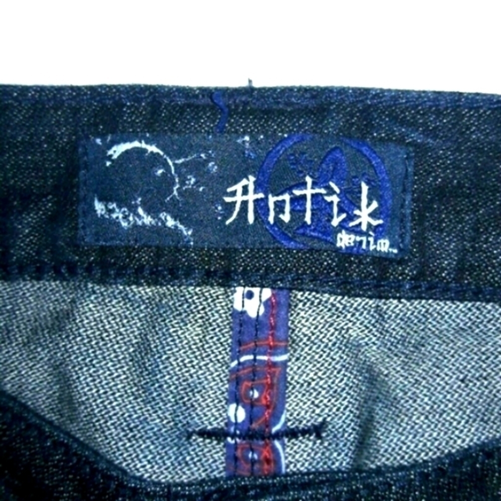 Antik DENIM Men's Blue Button-fly, Flare Leg Jeans, 36W / 33L - Picture 2 of 11